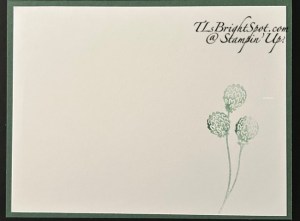 Stampin' Up! Velvet Meadow Card 2 inside