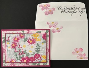 Stampin' Up! Velvet Meadow card 3 & envelope