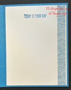 Stampin' Up! Waterside Retreat inside card