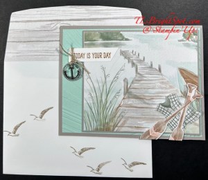 Stampin' Up! Waterside Retreat card & envelope