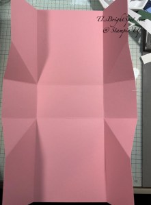 Stampin' Up! Purse Gift Bag showing scoring & burnishing