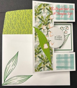 Stampin' Up! Tri-Fold Shutter card & envelope