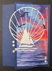 Stampin' Up! Scenic coast Suite fun fold card front