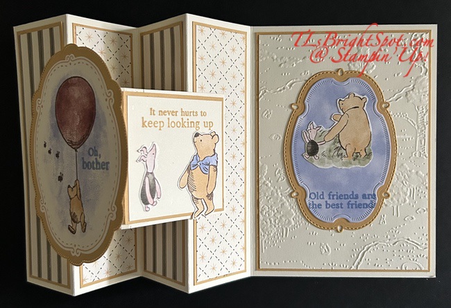 Stampin' Up! Silly Old Bear W/V Fun Fold inside card