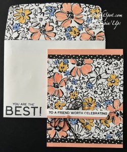 Stampin' Up! Artisan Sketched Garden card & envelope