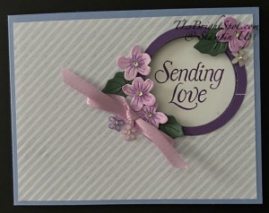 Stampin' Up! Framed Violets Shutter fold card front