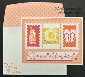 Stampin' Up! Summer Happiness card & envelope