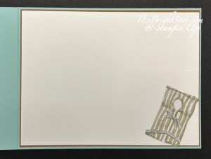 Stampin' Up! Waterside Retreat inside card