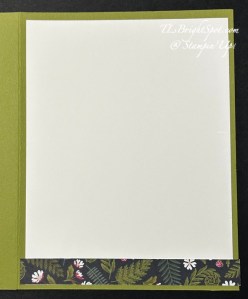 Stampin' Up! Moonlit Flora DSP inside card