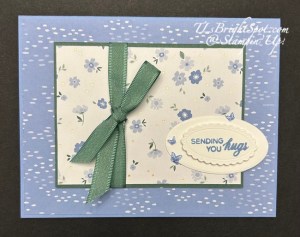 Stampin' Up! Phrases & Frames + Bloom Boutique DSP, card front
