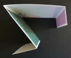 Stampin' Up! Opulent Oasis fun fold, from the top