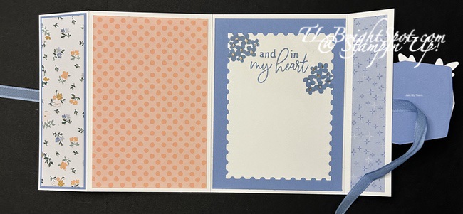 Stampin' Up! Quick Fun Fold w/ Bloom Boutique, inside card
