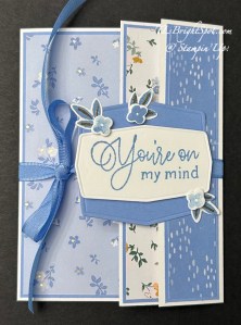 Stampin' Up! Quick Fun Fold w/ Bloom Boutique, card front