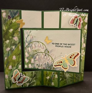 Stampin' Up! Butterfly Flight Hot Foil fun fold, another view
