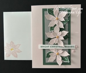 Stampin' Up! Pretty Poinsettia card & envelope