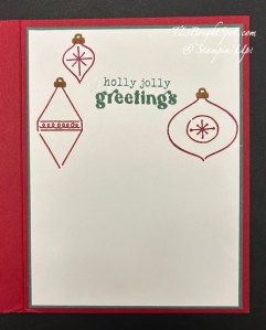 Stampin' Up! Festive Cheer inside card