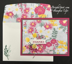 Stampin' Up! Flowering Meadow card & envelope