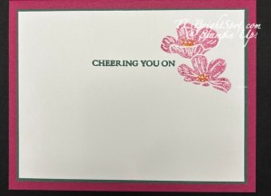 Stampin' Up! Flowering Meadow inside card
