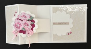 Stampin' Up! Side Flap Fun Fold inside