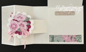 Stampin' Up! Side Flap fun fold, flap raised