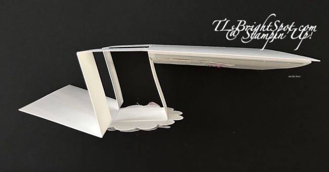 Stampin' Up! Side Flap Fun Fold top view