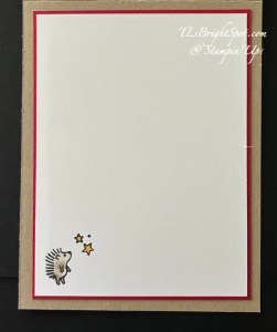 Stampin' Up! Woodland Wishes inside card