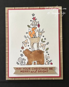 Stampin' Up! Woodland Wishes C'mas Card