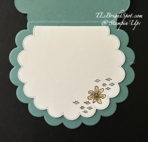 Stampin' Up! Bloom Bouquet card inside