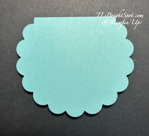 Stampin' Up! Bloom Bouquet shaped card cut