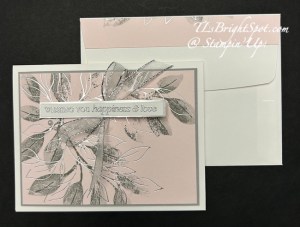 Stampin' Up! Botanical Glow Hot Foil Dies & stamp set card & envelope