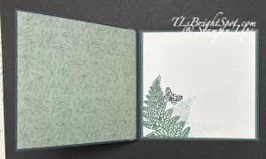 Stampin' Up! Moonlit Flora DSP book fold inside