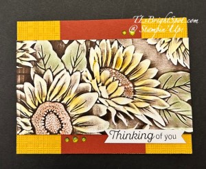Stampin' Up! Sunflower 3D card front