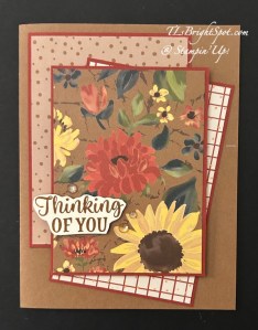 Stampin' Up! Sunflower Fields card front