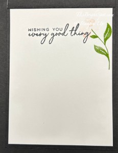 Stampin' Up! Tile Garden inside card