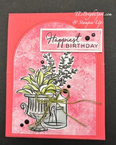 Stampin' Up! Artisan Sketched Garden fun fold