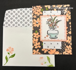 Stampin' Up! Tile Garden + Artisan Sketched Garden card & envelope
