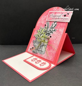 Stampin' Up! Artisan Sketched Garden easel card
