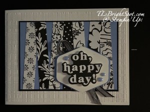 Stampin' Up! Fun layout with Artisan Garden card front