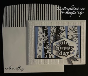 Stampin' Up! Fun layout w/ Artisan Garden, card & envelope