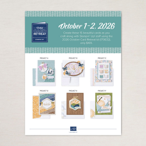 Stampin' Up! card retreat projects