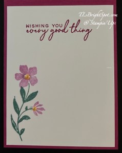 Stampin' Up! Scalloped Christmas Cheer Dies w/ Triangle Gatefold Fip-Up Card, flip inside