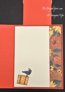 Stampin' Up! Fun for Fall Front Flap fun fold inside