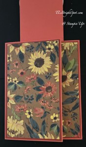 Stampin' Up Fun for Fall Front Flap Fun Fold first layer