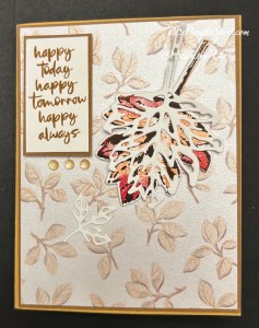 Stampin' Up! Elegant Leaves Po-Up fun fold card front