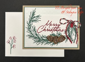 Stampin' Up! Noel Tidings card & envelope
