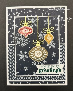 Stampin' Up! Winter Dreams SDSP & Festive Cheer card front