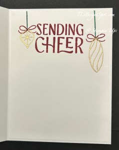 Stampin' Up! Festive Cheer inside card