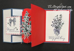 Stampin' Up! Pop-Out Card in a Card second open