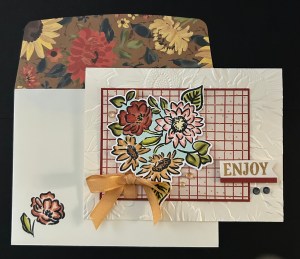 Stampin' Up! Radiant Sunflower & Sunflower Fields DSP card & envelope