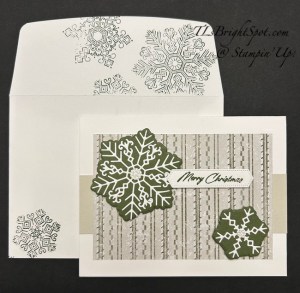 Stampin' Up! Dreamy Snowflakes card & envelope